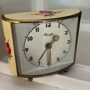 Vintage Enameled Kenzle Alarm Clock